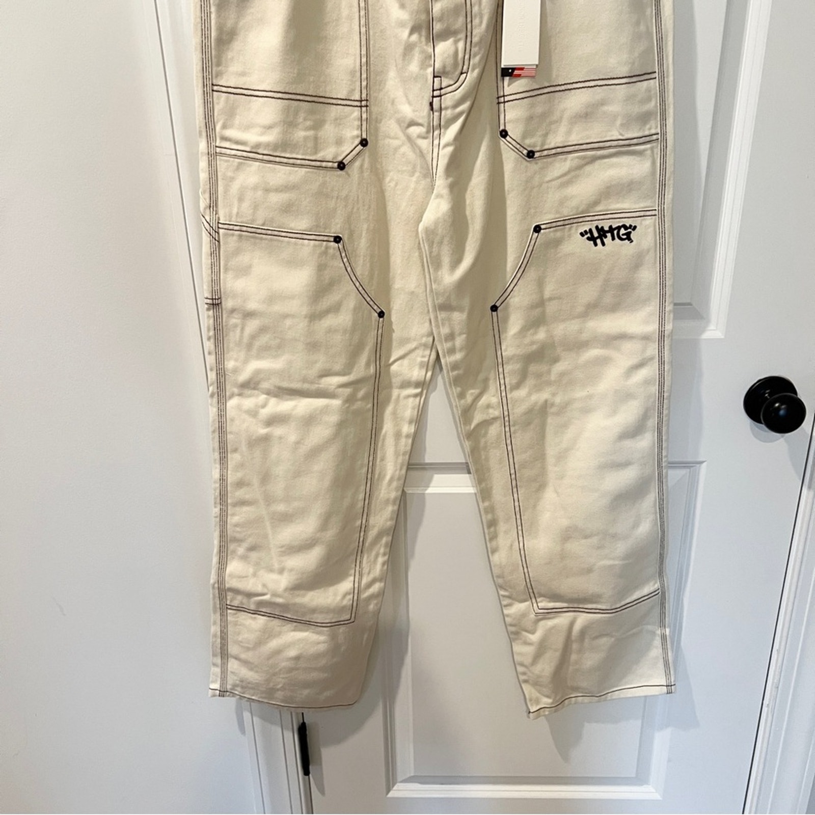 Nwt Revolve $110 Honor The Gift Women Xxl Carpenter Pants Denim — image 5 of 8